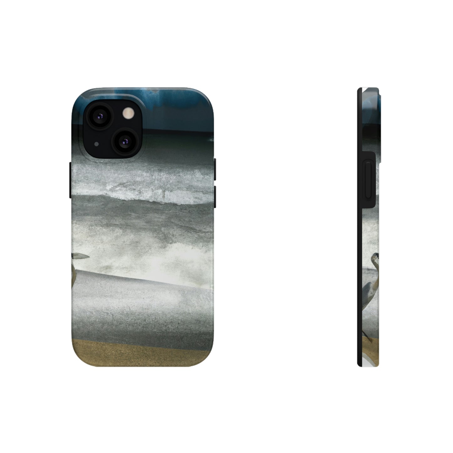 "A Sea of Turmoil: A Heron's Restlessness". - The Alien Tough Phone Cases