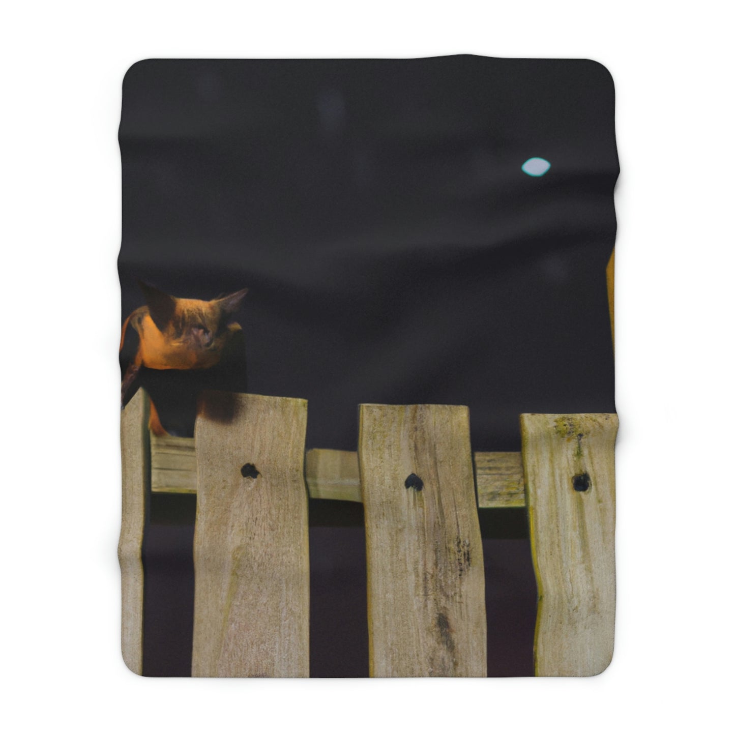 "A Silent Observer" - The Alien Sherpa Fleece Blanket