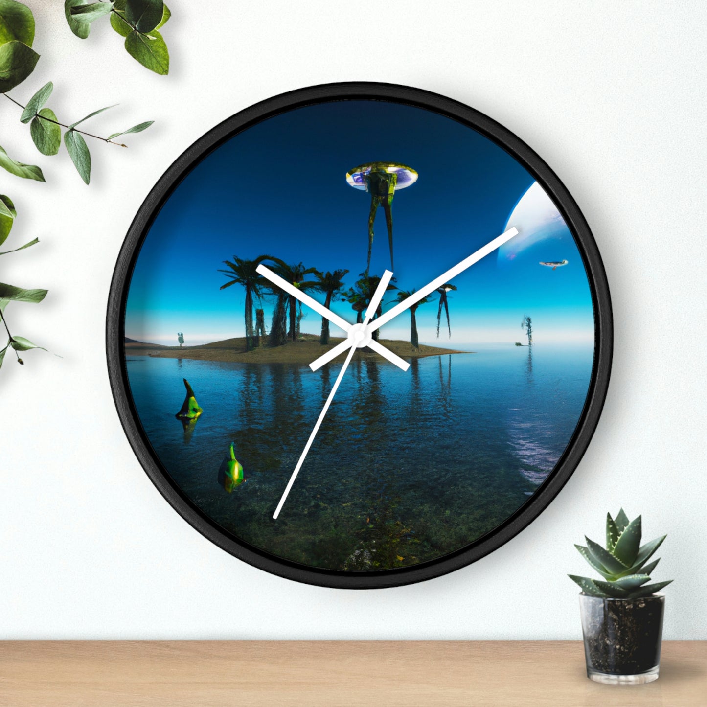 "Invasion of the Island E.T.s" - The Alien Wall Clock