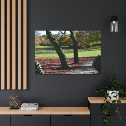 "Ein Naturmonument: Erstellen einer realistischen Skulptur aus einem Landschaftsfoto" - Leinwand