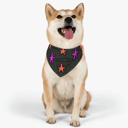 "Abandoned in the Glittering Night Sky" - The Alien Pet Bandana Collar