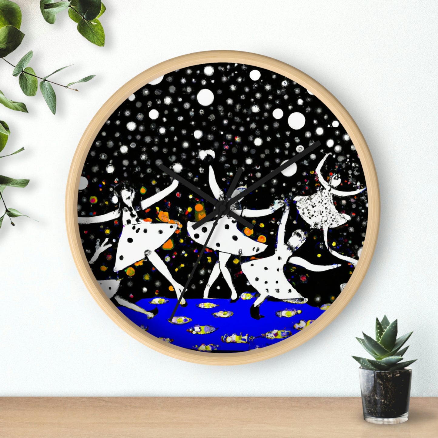 Twinkling Starlight Dance of the Fairies - The Alien Wall Clock