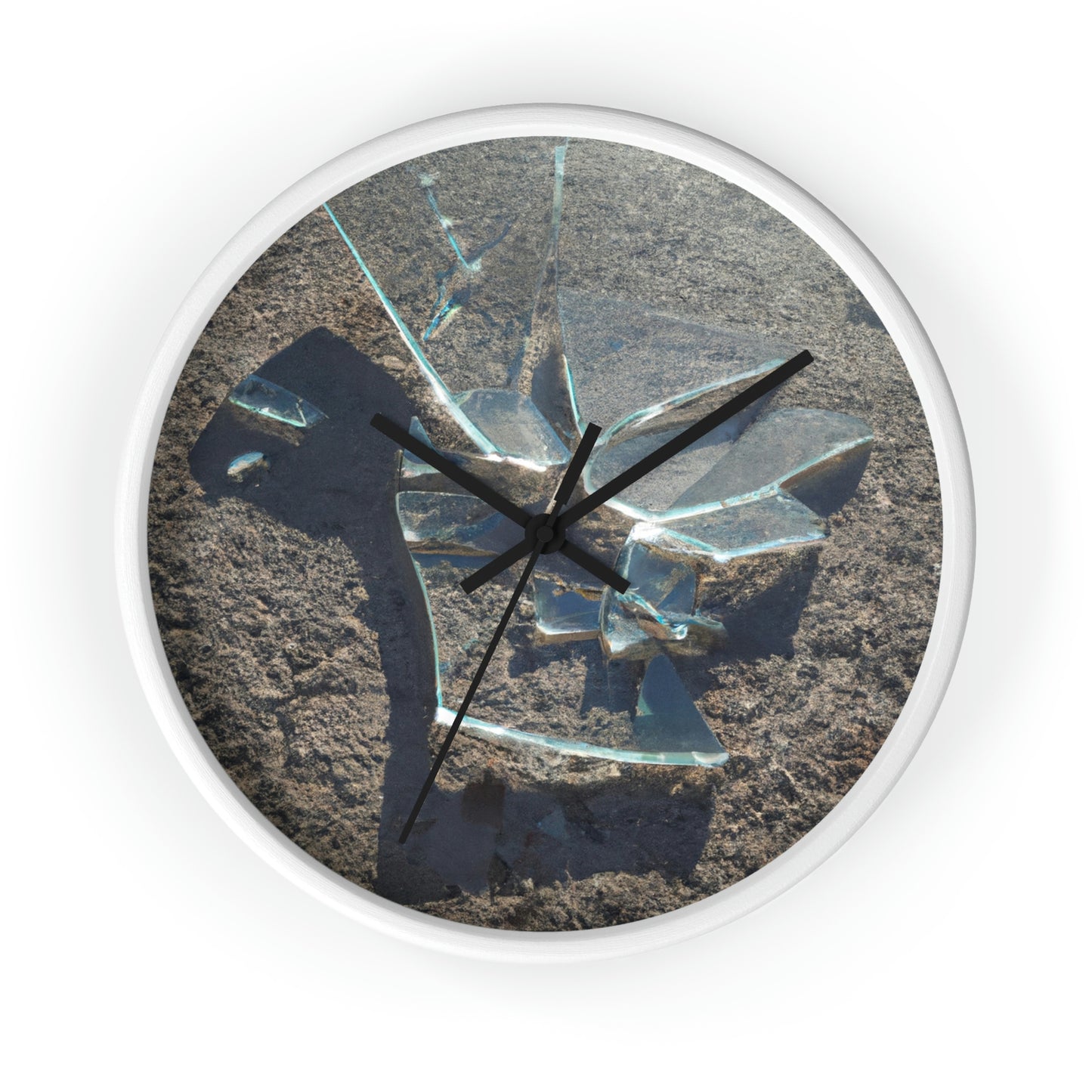 "Glimmer of Broken Glass" - The Alien Wall Clock