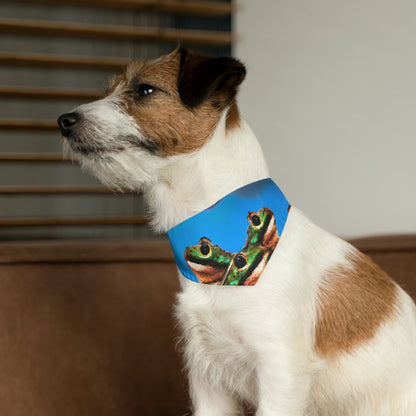 "Ein Froschchor im Gewitter" - Das Alien Pet Bandana Halsband