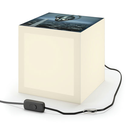 "A Distant Spark: An Alien's Search for Sanctuary in the City." - The Alien Light Cube Lamp