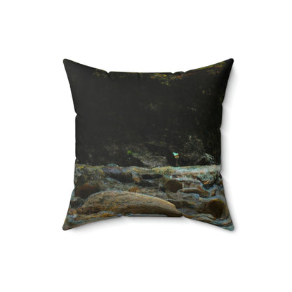 "The Enchantment of the Magical River" - The Alien Square Pillow