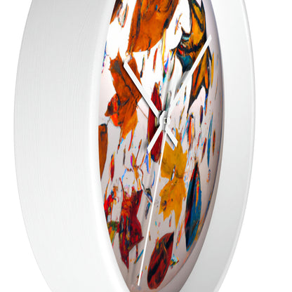 "Autumn in a Glass Globe" - The Alien Wall Clock