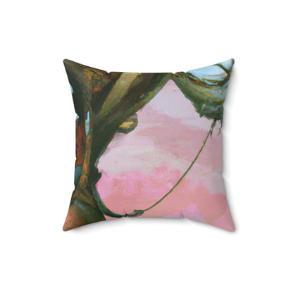 The Wizarding Winds of the Hot Air Balloon - The Alien Square Pillow