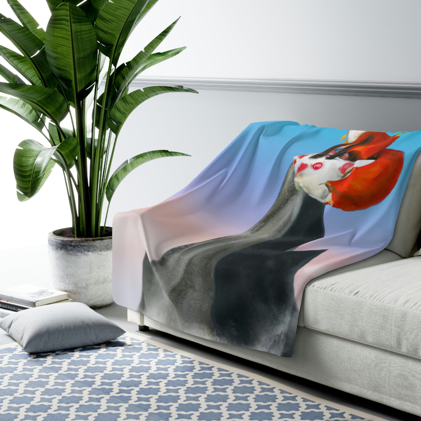 The Fox That Peaketh on the Mountain - The Alien Sherpa Fleece Blanket