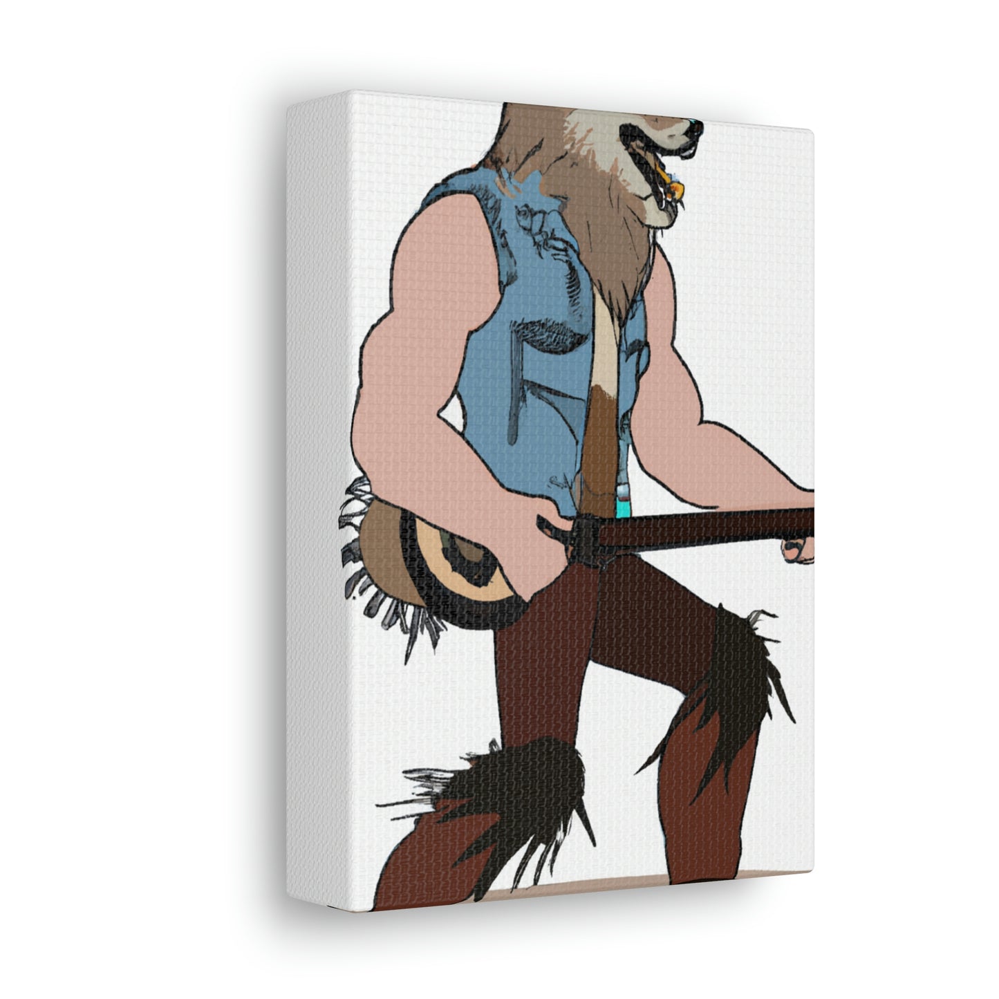 "Howling Highwayman: The Banjo-Playing Werewolf Biker" - The Alien Canva