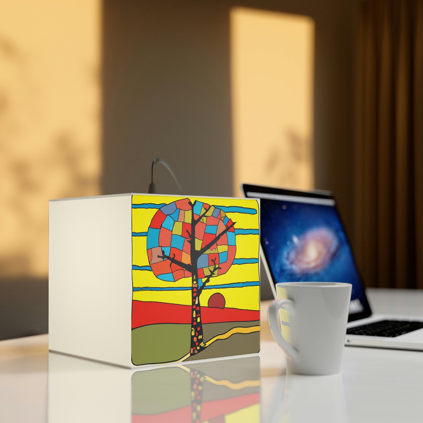 „Lonely Autumn Glow“ – Die Alien Light Cube Lampe