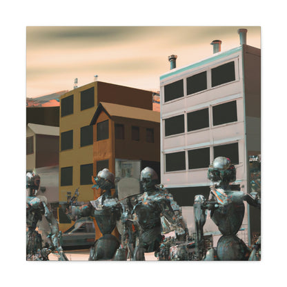 "Robot Town Takeover" - Die Alien-Canva