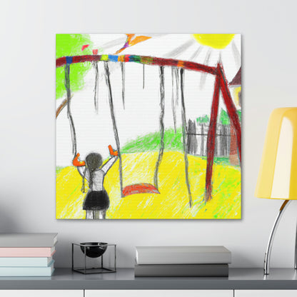 "Retrospective Reflections: A Childhood Memory Art Project" - Canvas