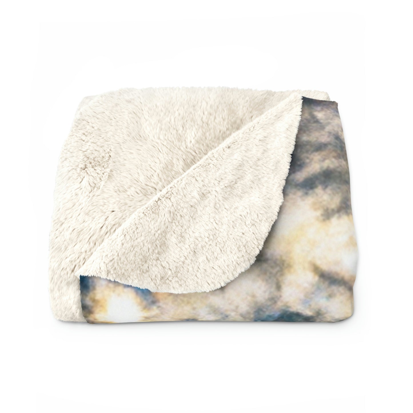 "A Reflection of Celestial Mirage". - The Alien Sherpa Fleece Blanket