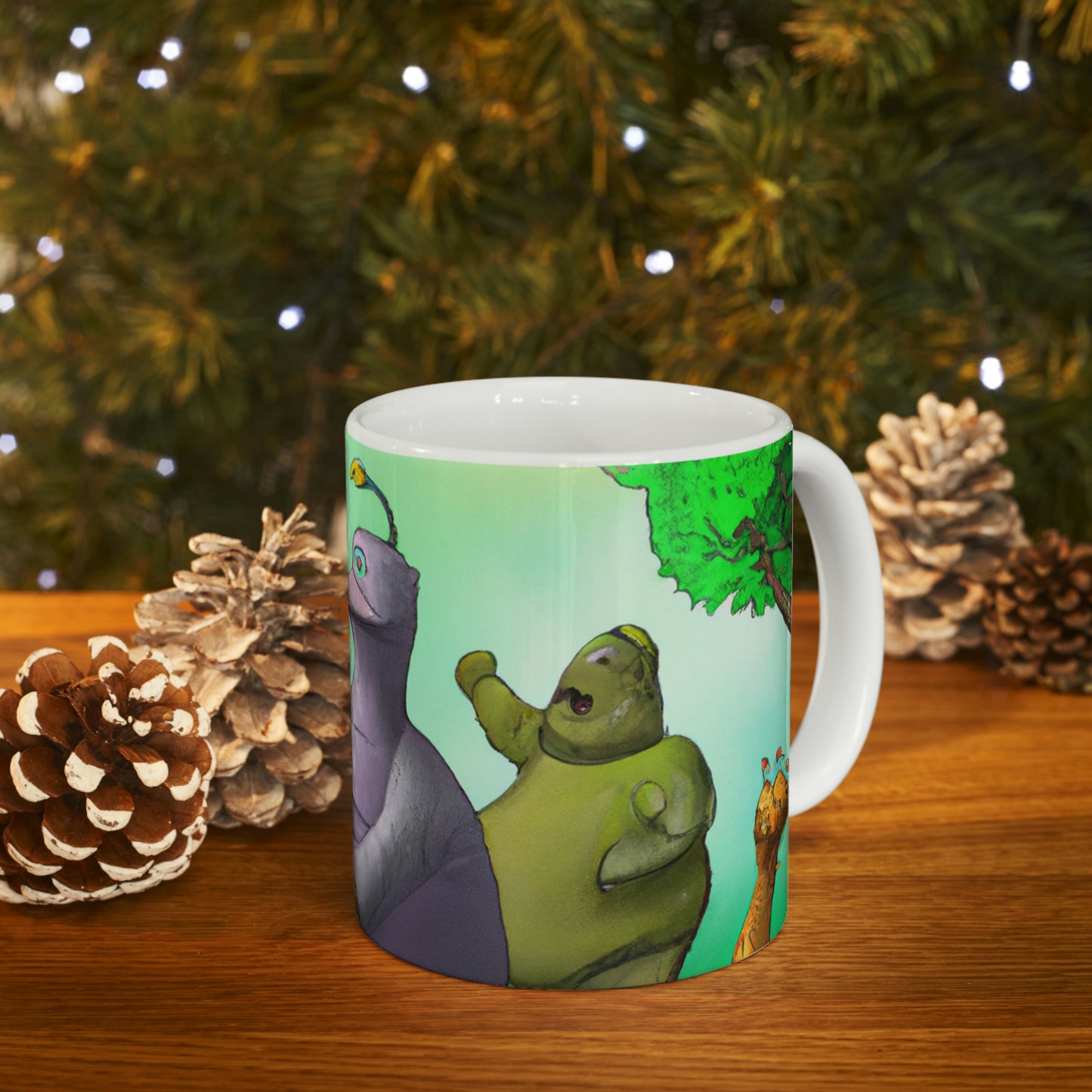 "Intergalactic Zoo Adventures" - The Alien Ceramic Mug 11 oz