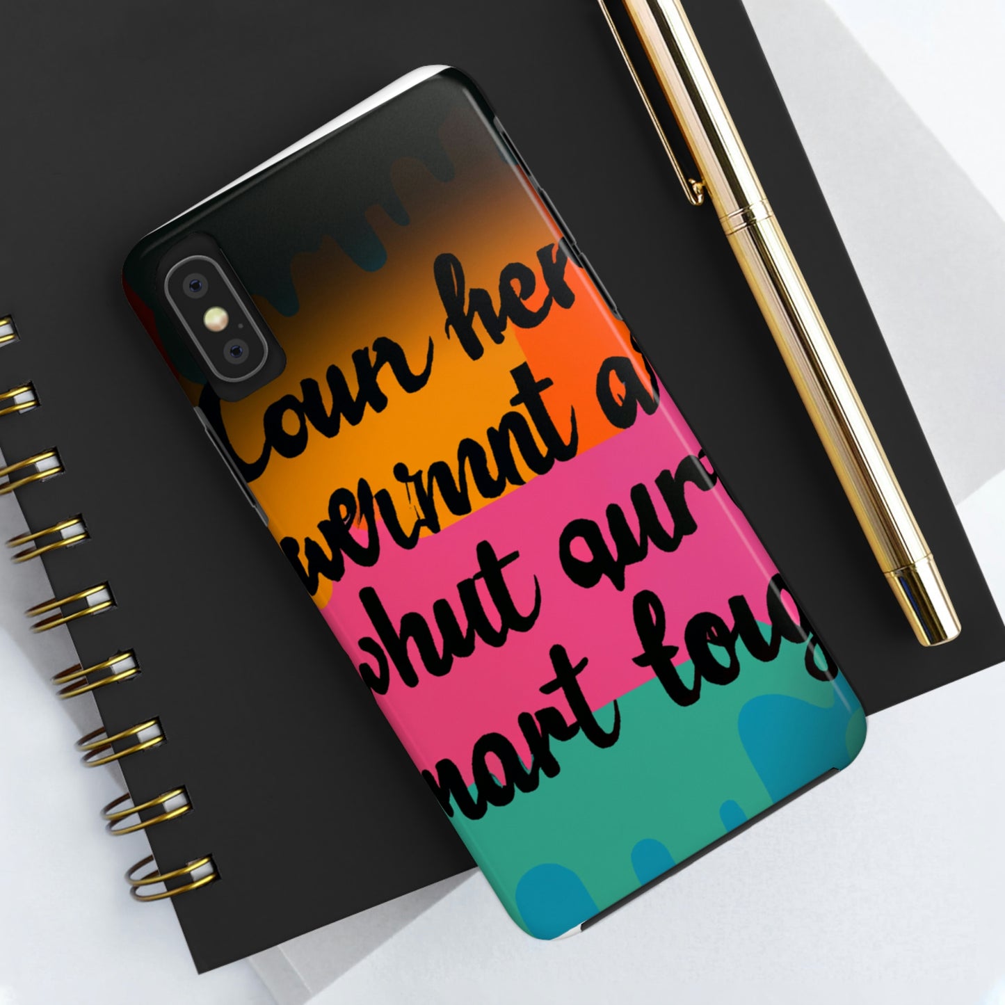 "Brave in the Face of Nightmares" - Die Alien Tough Phone Cases