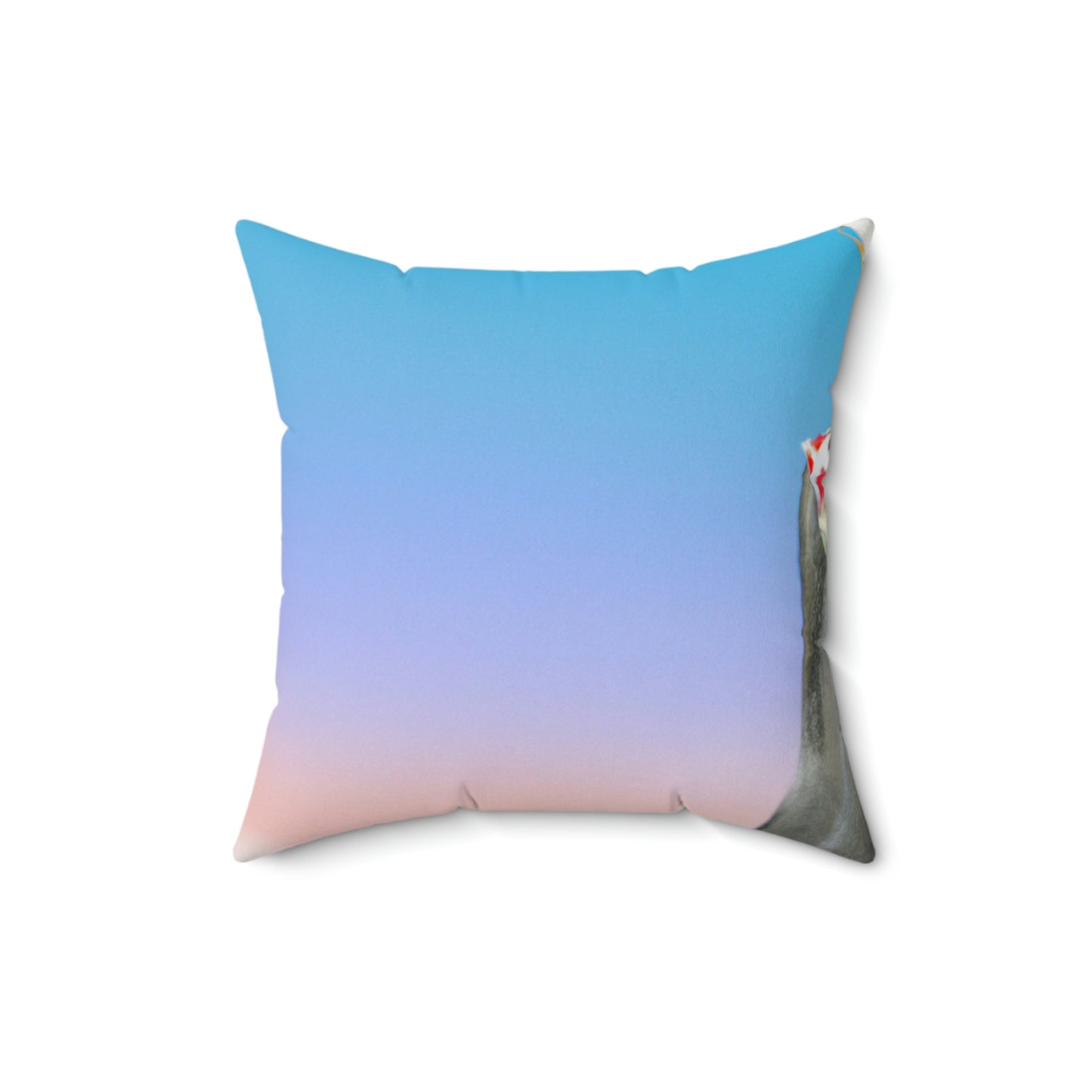 Der Fuchs, der auf dem Berg gipfelt – das Alien Square Pillow