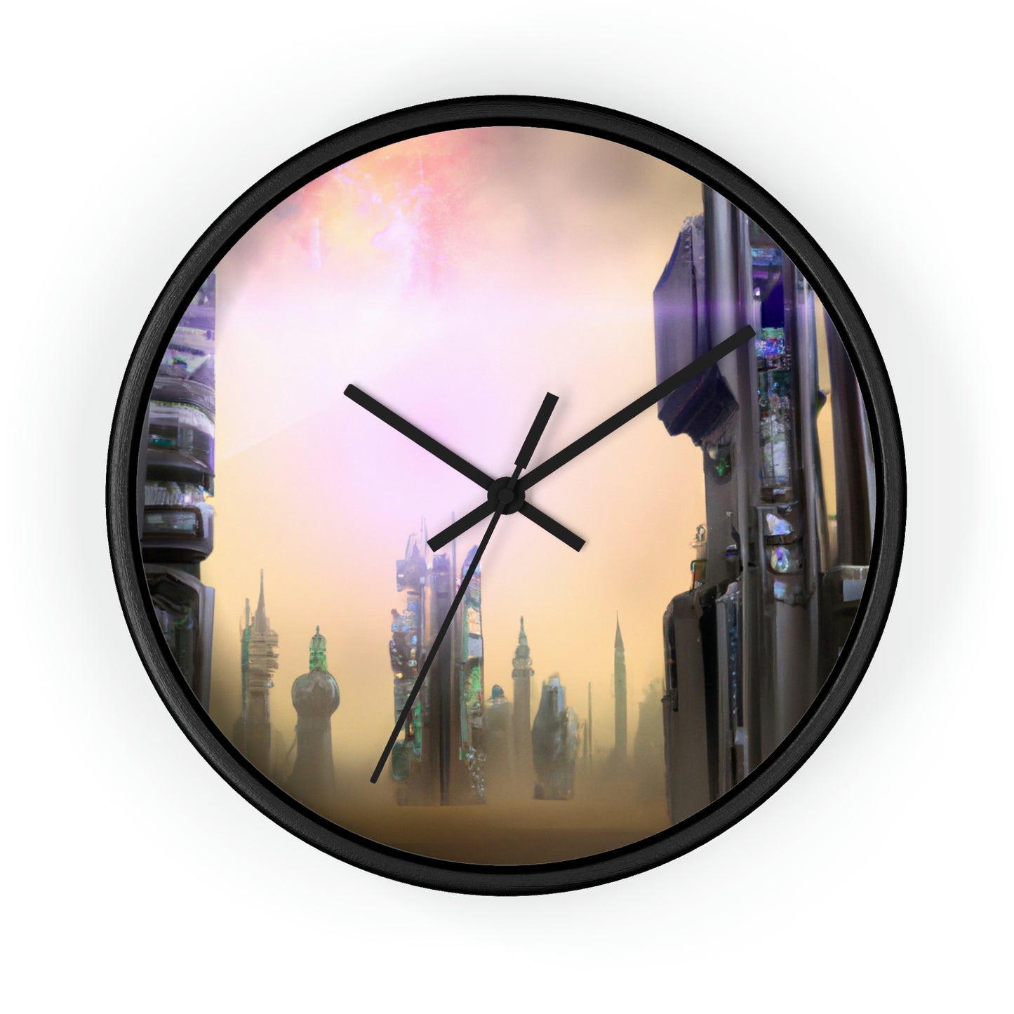 "Lost in the Cosmic Mist" - The Alien Wall Clock