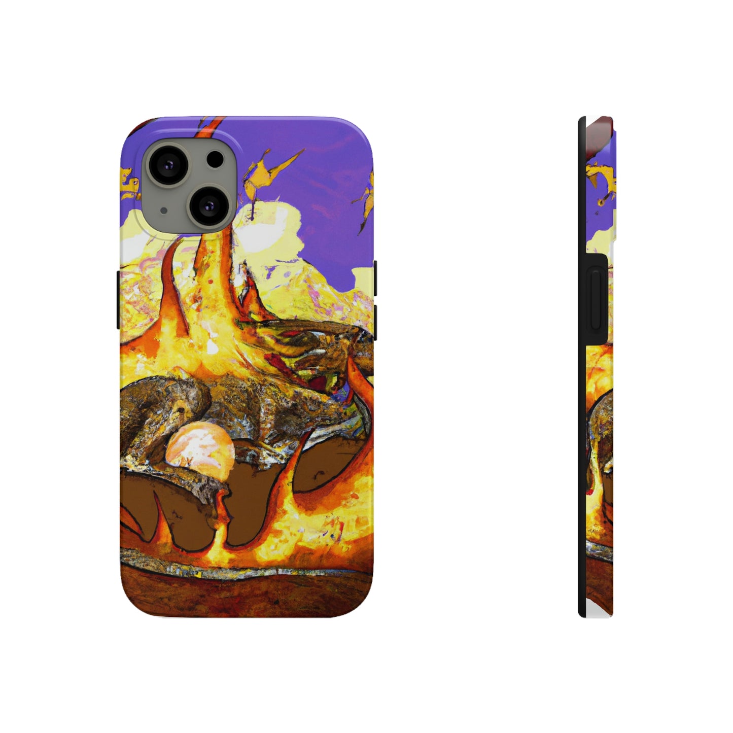 „Ein schlummernder Drache in höllischer Umarmung“ – The Alien Tough Phone Cases