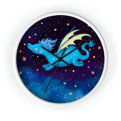 "Drifting Among the Stars: The Story of a Baby Dragon" - The Alien Wall Clock