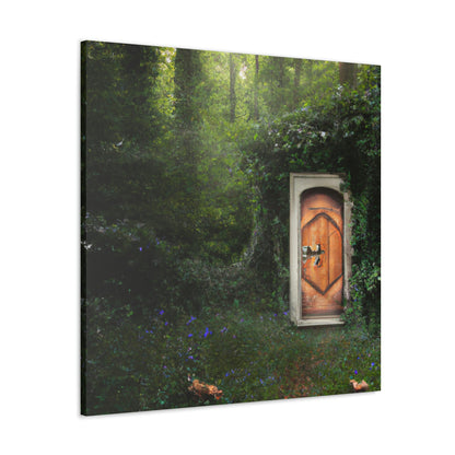 La puerta mágica en el bosque - The Alien Canva