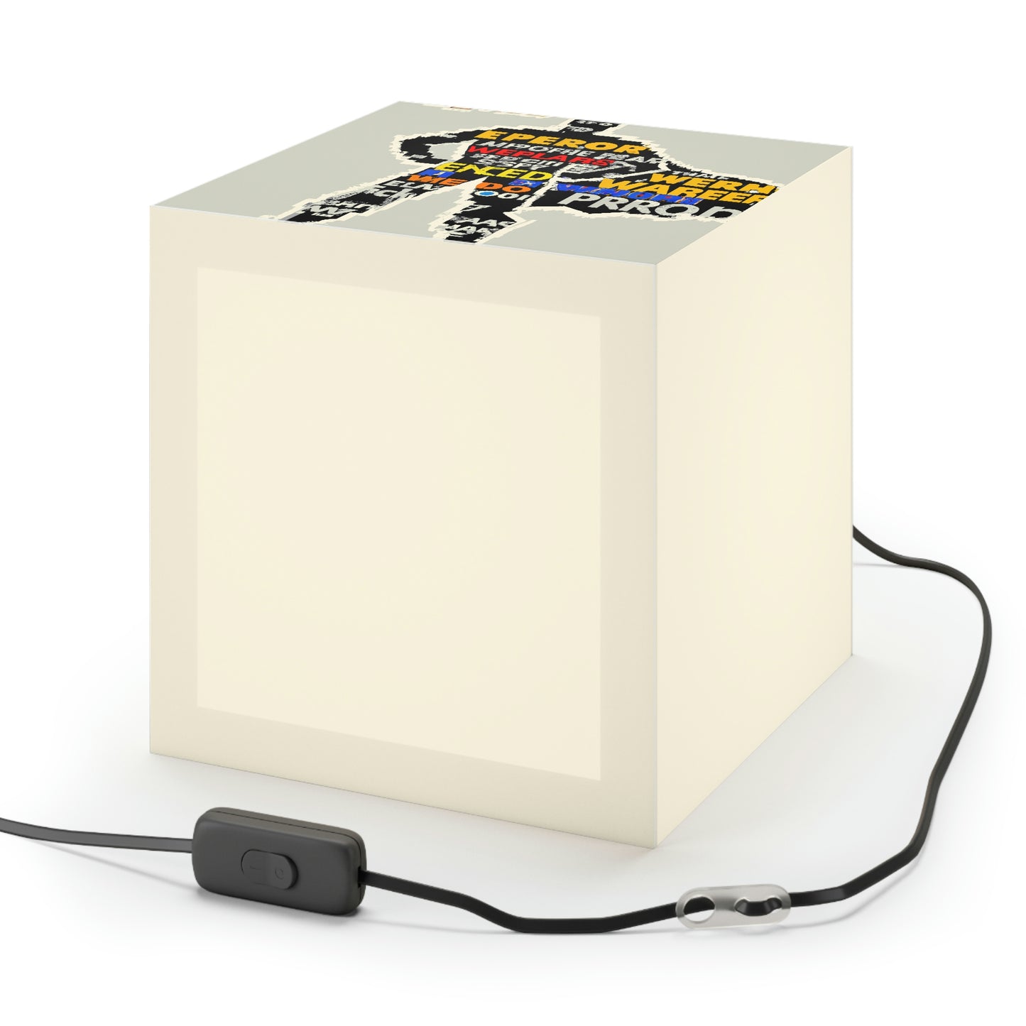 Superhero Word Pop Art - The Alien Light Cube Lamp