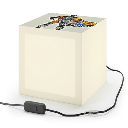 Superhero Word Pop Art - The Alien Light Cube Lamp