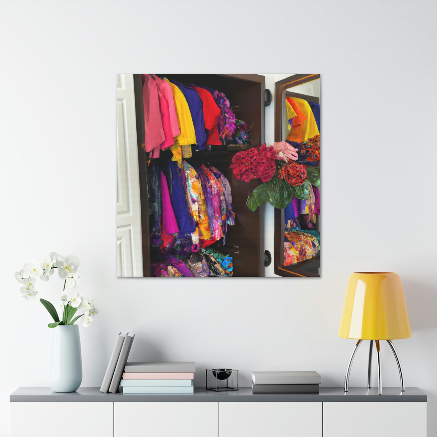 "The Boldest Hues in My Wardrobe" - Canvas