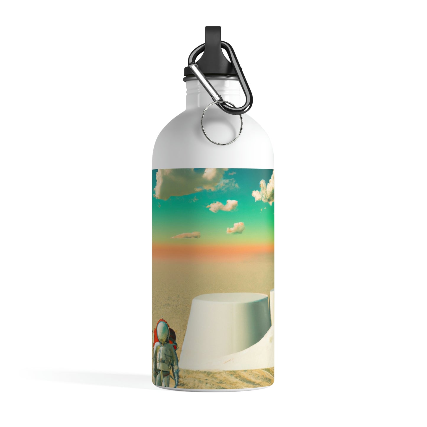 "A Strayed Astronaut: Alone on a Forlorn Planet" - The Alien Stainless Steel Water Bottle