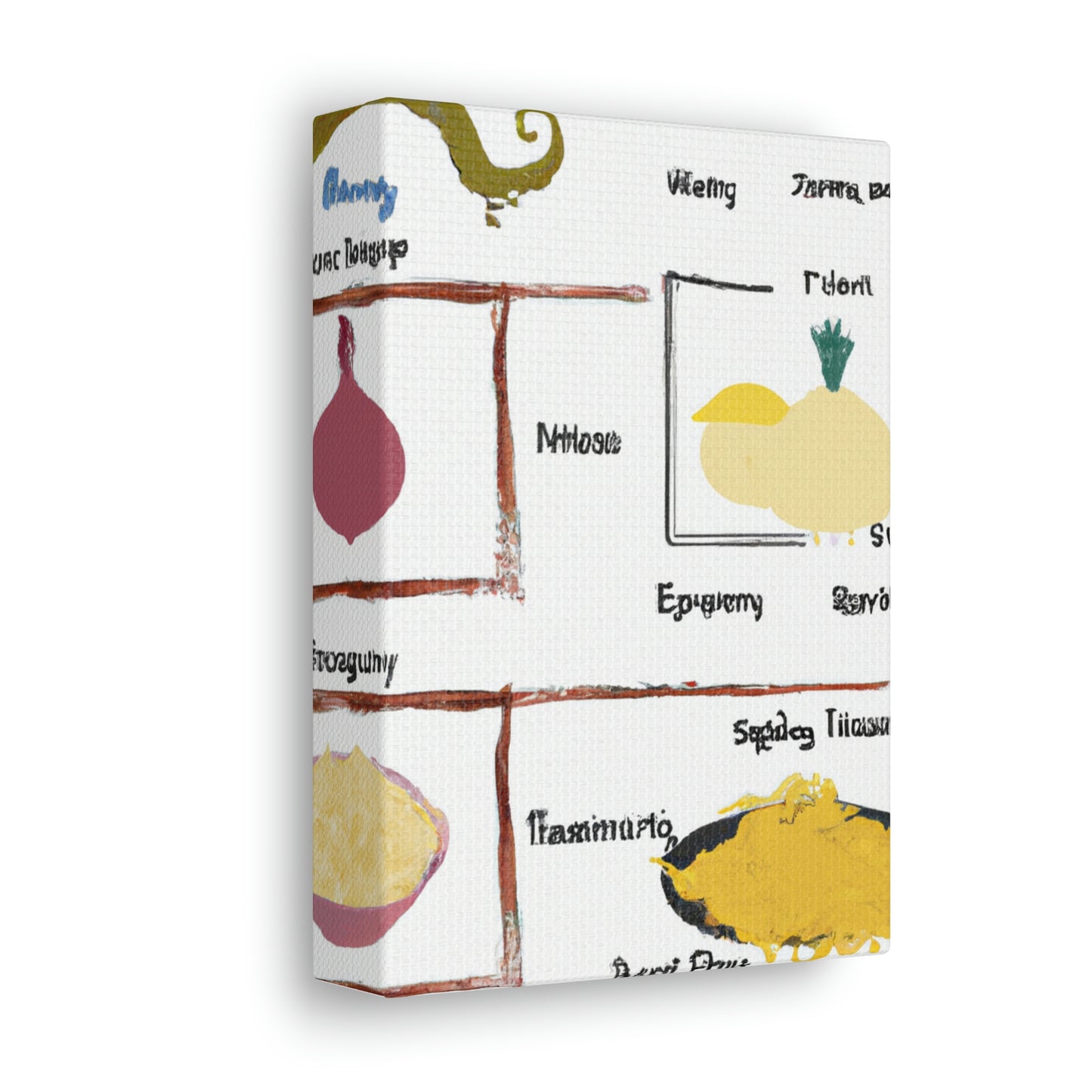 "Culinary Inspiration: Symbolizing Traditional Recipes in Art" - Canvas