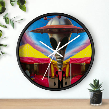 "Fair Invaders: A Cosmic Crash Course" - The Alien Wall Clock