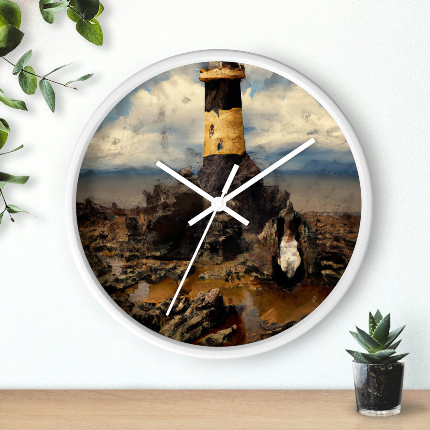 "Lonely Beacon on the Shore" - El reloj de pared alienígena