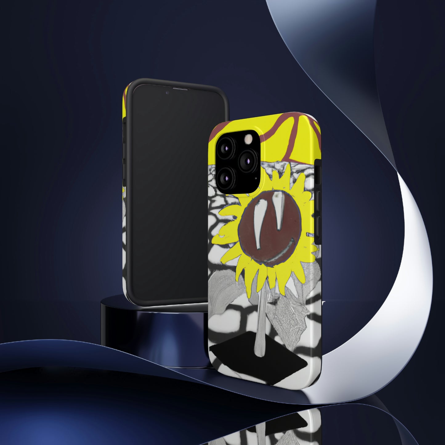 "Un girasol que se marchita en un campo reseco" - The Alien Tough Phone Cases