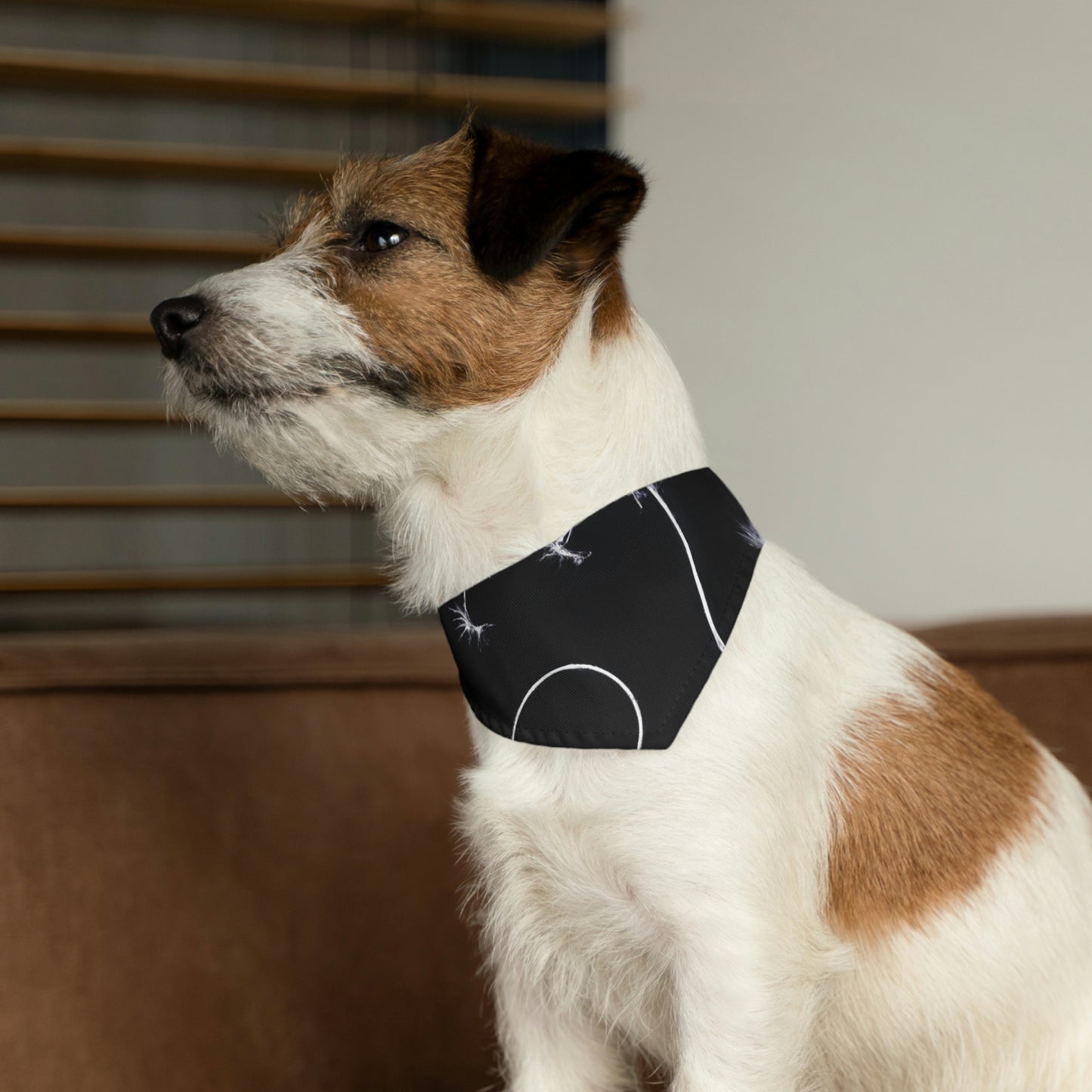 "Un parpadeo de diente de león en la brisa de medianoche" - The Alien Pet Bandana Collar