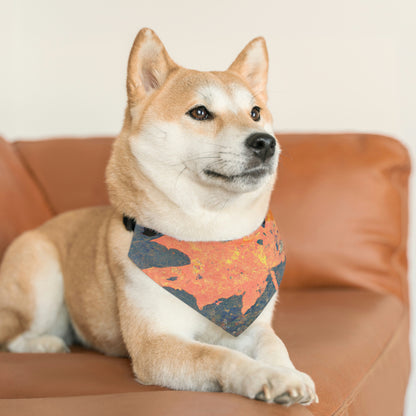 "Reflejos de otoño" - El collar de bandana para mascotas alienígenas