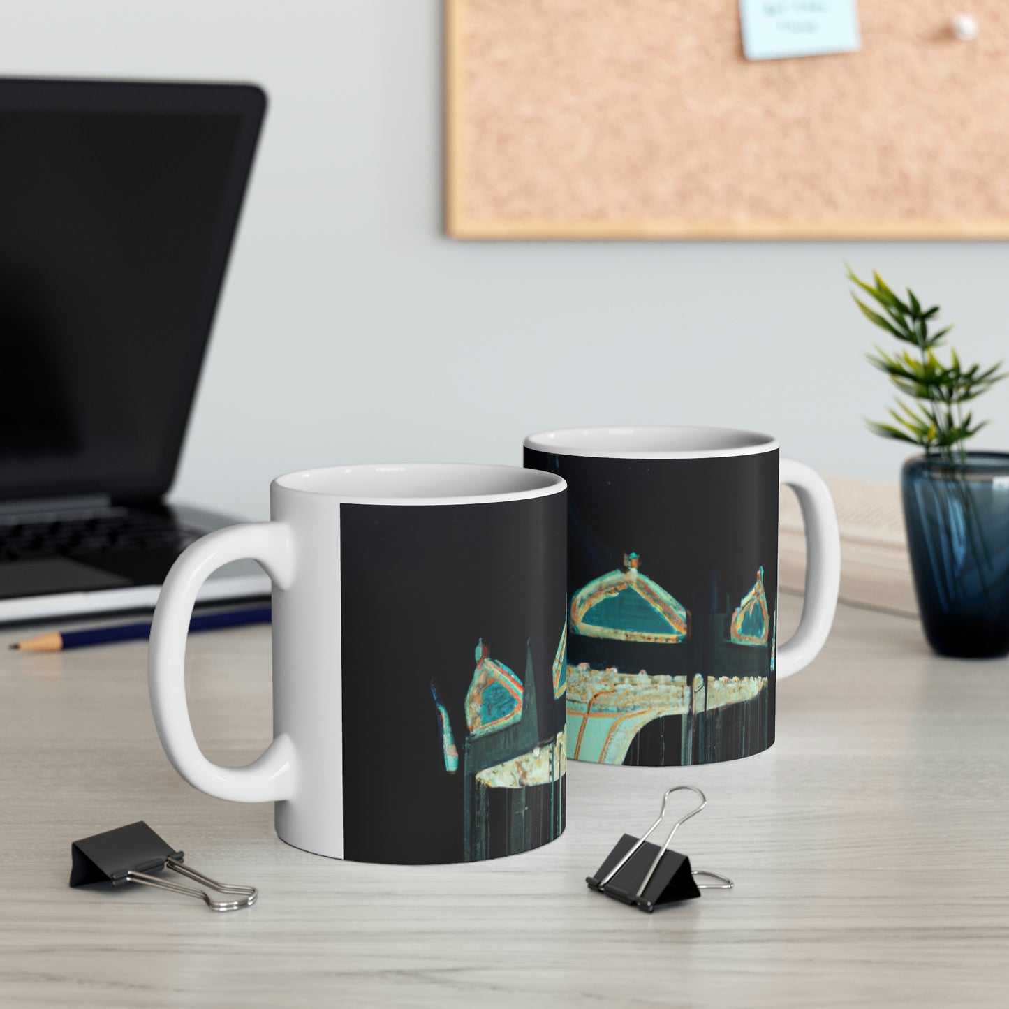 "A Lonesome Carousel Under Shining Stars" - The Alien Ceramic Mug 11 oz