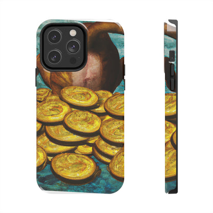 "Feline Fortune in a Foliage of Finances" - Die Alien Tough Phone Cases