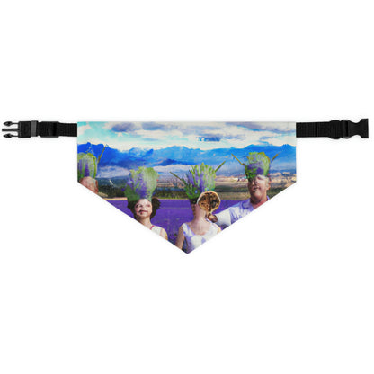 "Lavender Family Reunion: A Blooming Celebration" - The Alien Pet Bandana Collar