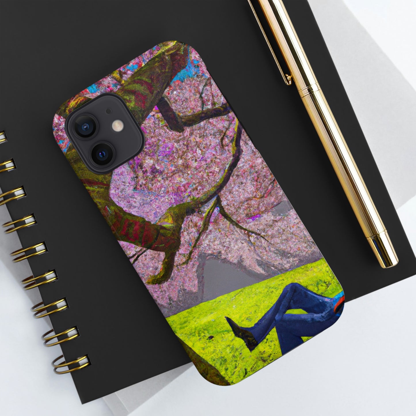 "A Moment of Calm Beneath the Cherry Blossoms" - The Alien Tough Phone Cases