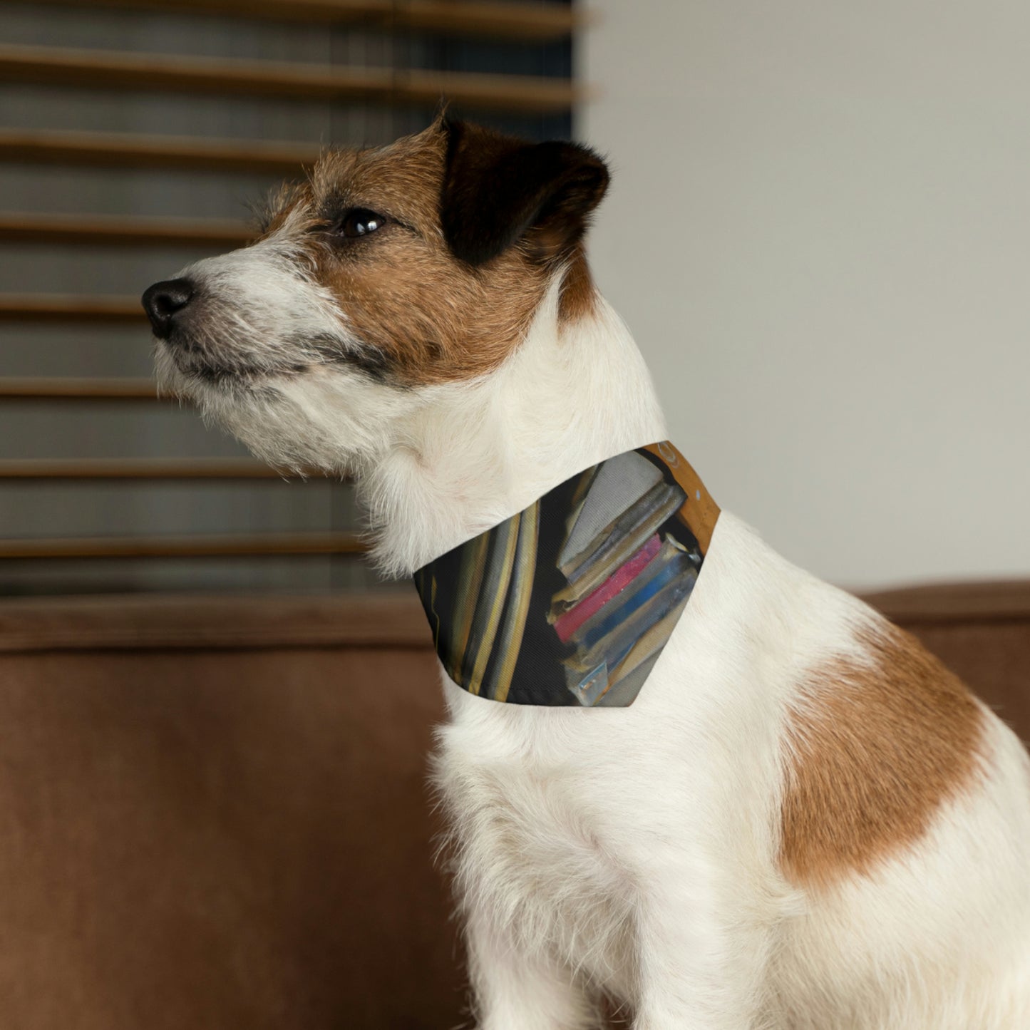 "The Lost Tales of Forgotten Library Shelves" - The Alien Pet Bandana Collar #nft