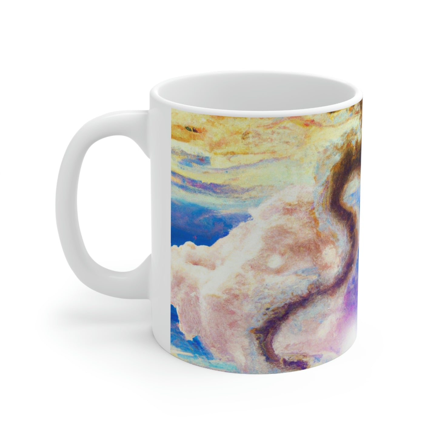 "A Heavenly Blaze with a Mystic Dragon" - The Alien Taza de cerámica 11 oz