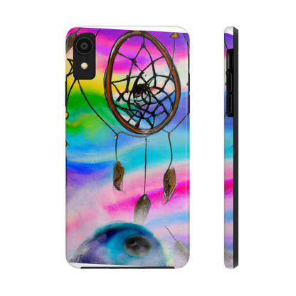 "Una galaxia de sueños: un colorido atrapasueños captura el polvo de estrellas que cae" - The Alien Tough Phone Cases