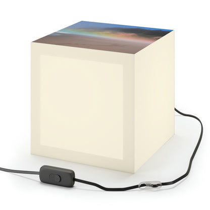 "A Painted Reflection of Solitude" - The Alien Light Cube Lamp