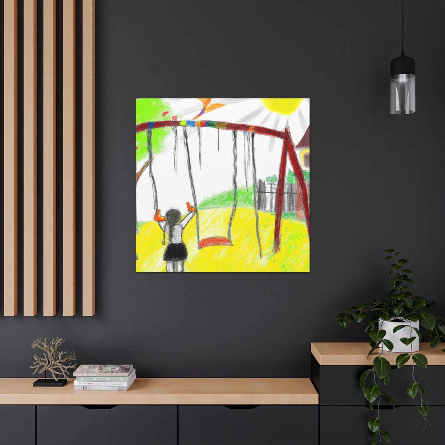 "Retrospective Reflections: A Childhood Memory Art Project" - Canvas