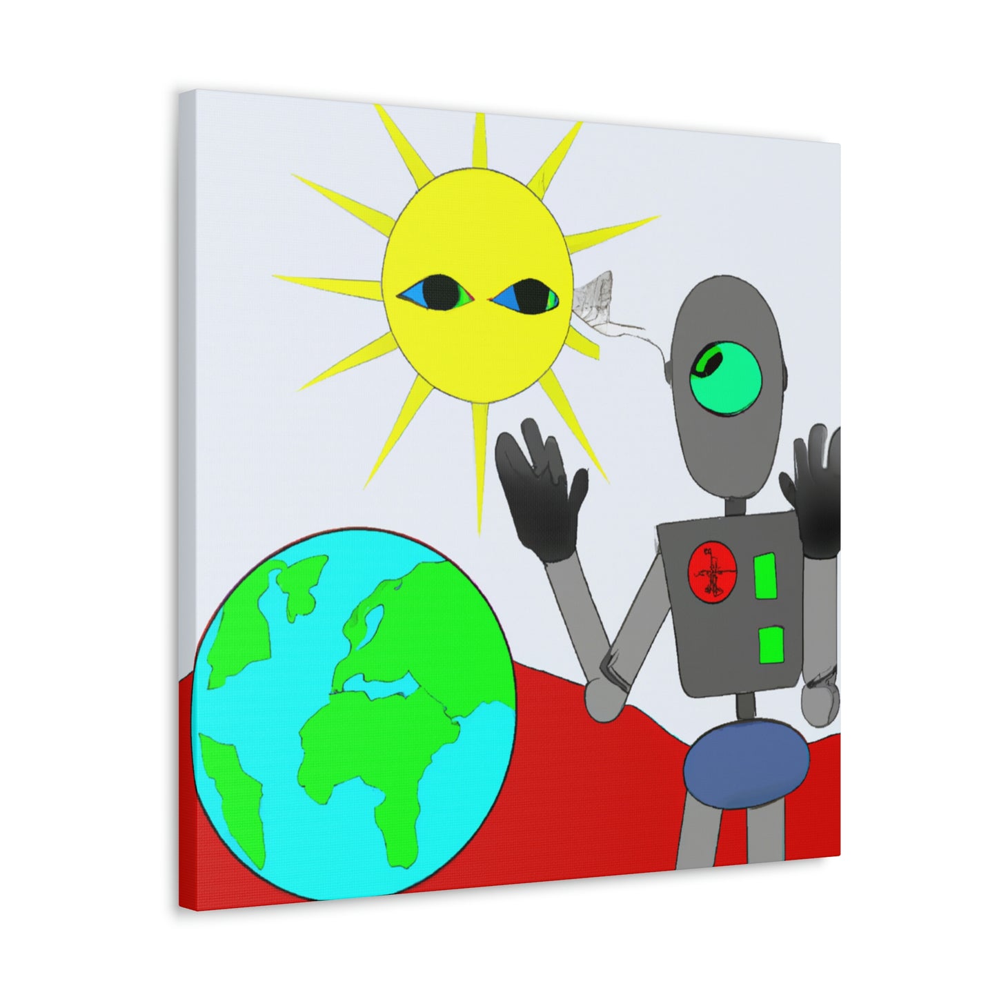 "Robot Defender: The Alien Invasion of Earth" - The Alien Canva