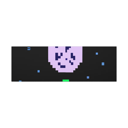 "Lonely Witness of the Night Sky" - The Alien Canva Pixel Art