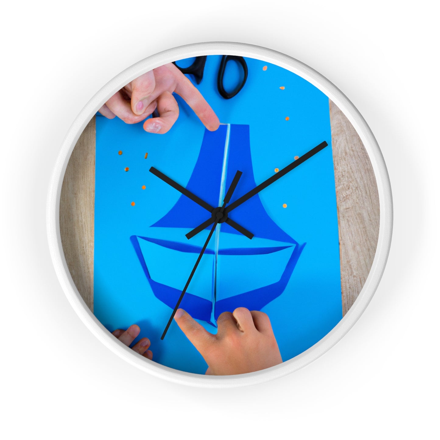 two small circles out of yellow construction paper to serve as the sun

A Journey to the Sun: Crafting a Blue Boat and Two Sailors - The Alien Wall Clock