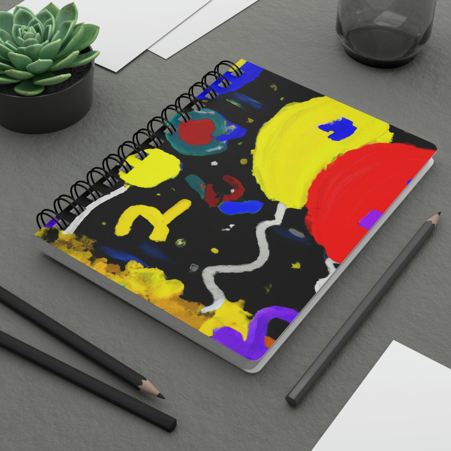 "A Starry Night Rainbow" - The Alien Spiral Bound Journal