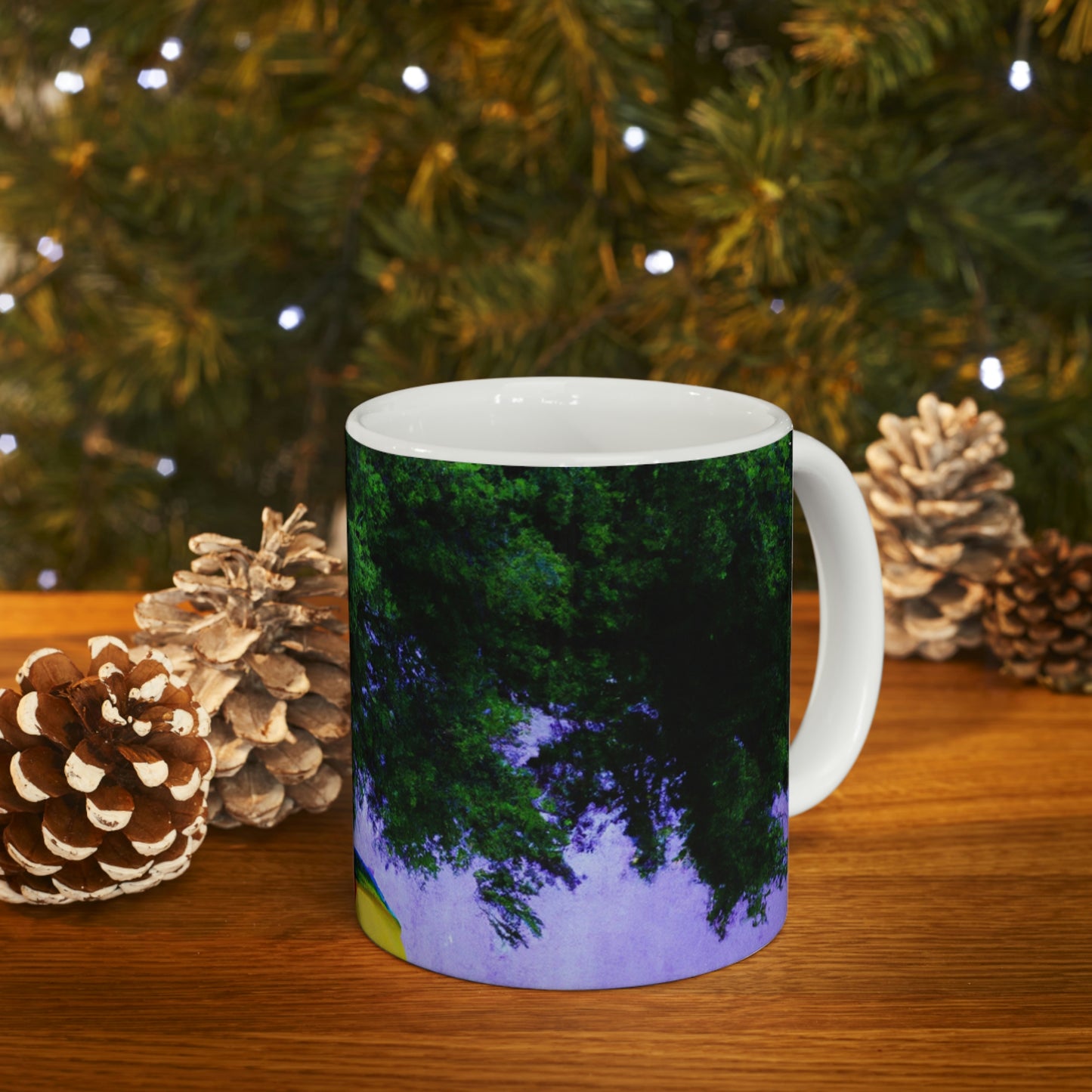 "Beneath the Rainy Sky." - The Alien Ceramic Mug 11 oz