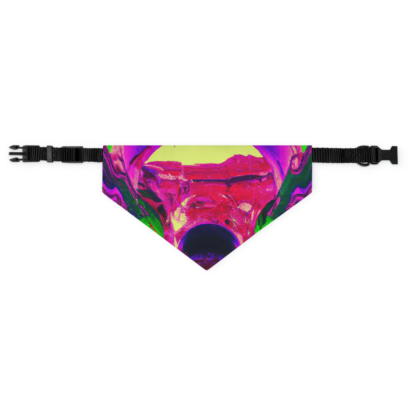 Mystical Madness: Crazy Colors in the Forgotten Cathedral - The Alien Pet Bandana Collar